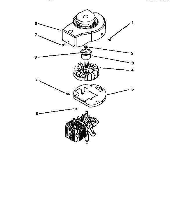 Engine Assembly 1 Diagram and Parts List for 10201 5900001 TO 5999999 Lawn Boy Lawn Mower